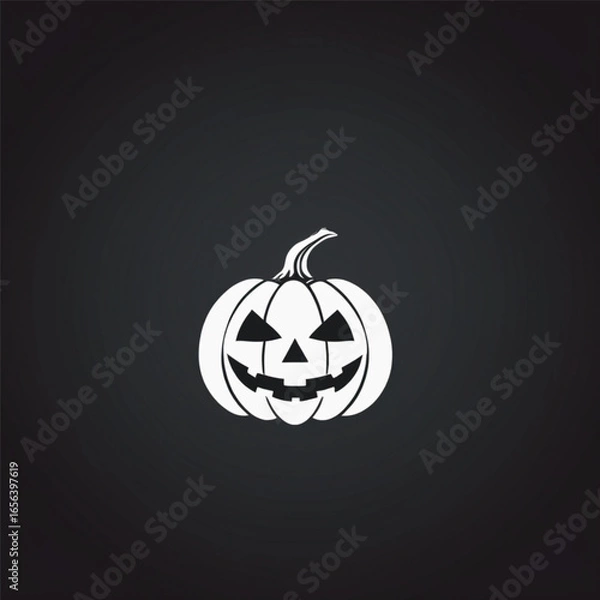 Obraz halloween pumpkin on dark background