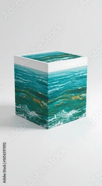 Fototapeta 層状の海 静寂の表現