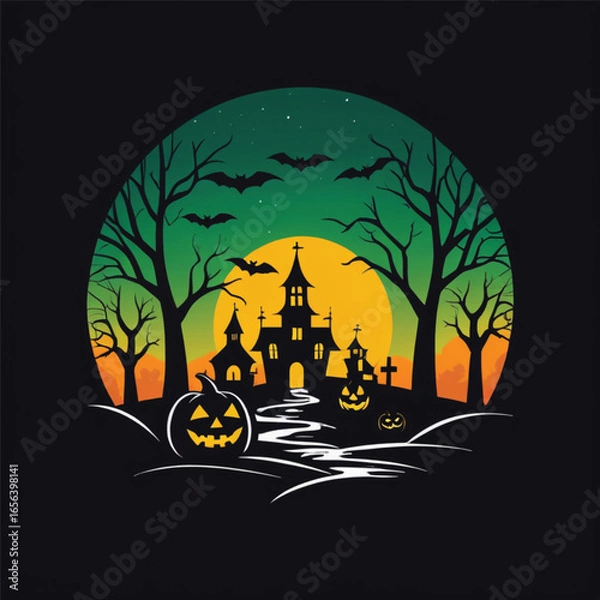 Obraz halloween night background