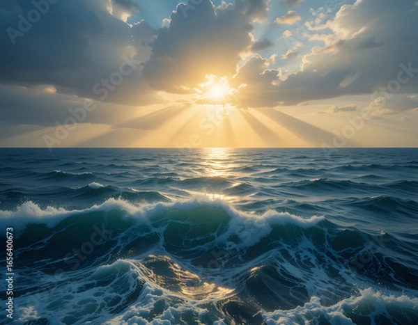 Obraz sunset over sea