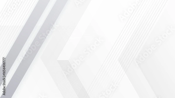 Obraz 白とグレーの幾何学的抽象背景素材
