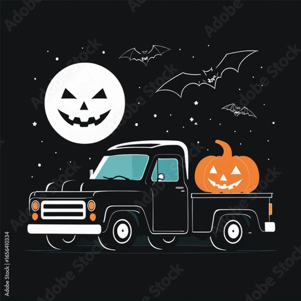 Obraz Spooky Night Drive