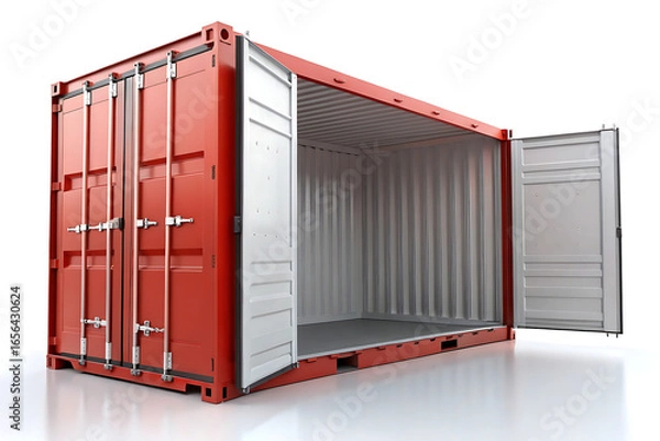 Obraz 3d rendering of a shipping container