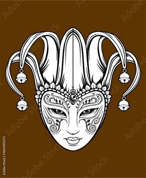 Obraz scary clown illutration