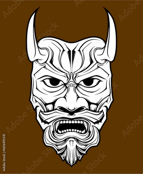 Obraz apanese oni mask