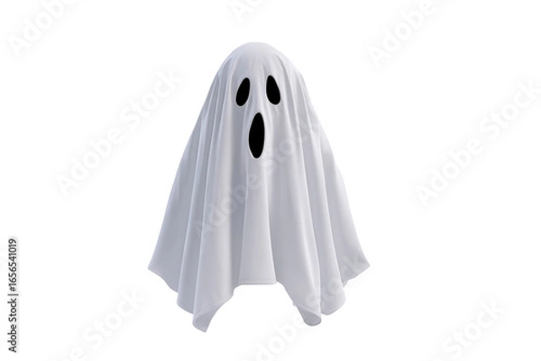 Obraz Spooky ghost costume isolated on transparent background
