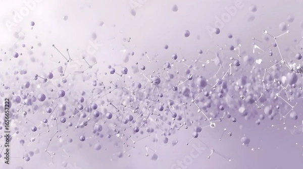 Fototapeta Purple Bubbles Bokeh Background