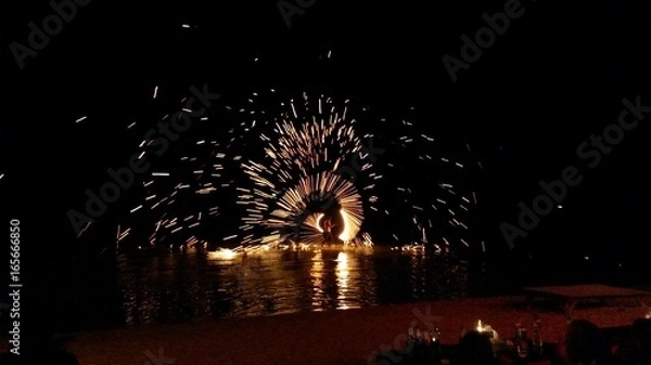 Fototapeta cracheur de feu