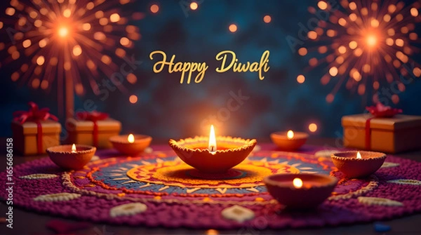 Obraz Happy Diwali Greeting