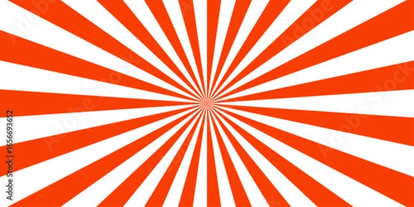 Fototapeta Funky ray elements, circle motifs, reminiscent of circus themes. Abstract background with rays retro starburst abstract. Sunburst background vector illustration pattern beam rays.