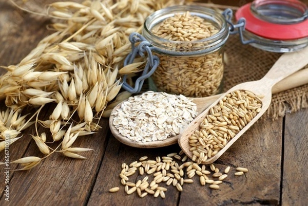 Obraz Getreide, Haferflocken