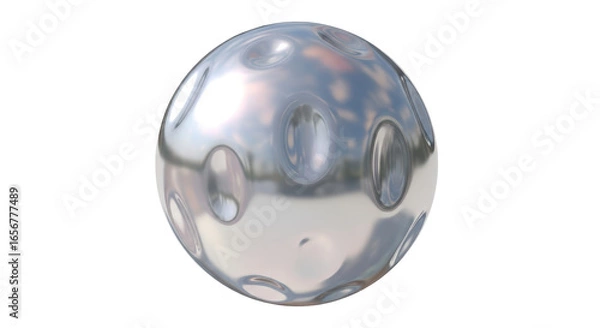 Obraz Isolated silver sphere