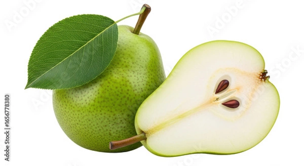 Obraz Isolated Pear Cut in Half