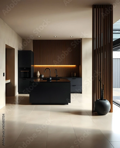 Obraz Modern Minimalist Kitchen Interior