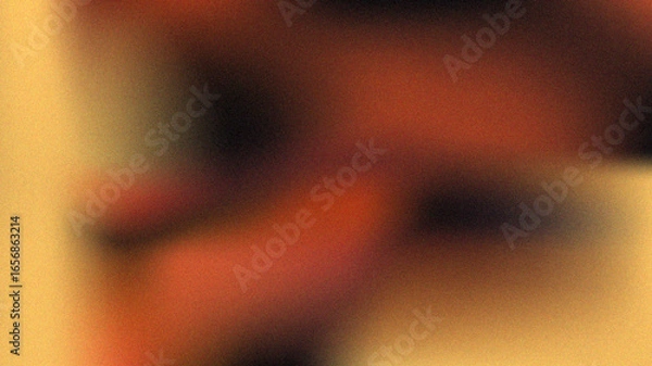 Obraz Dark grainy gradient background orange black colors banner poster cover abstract design	