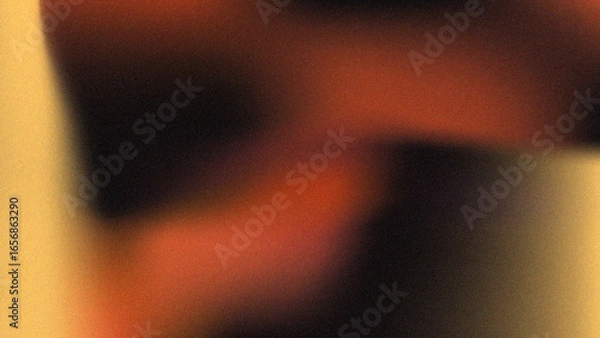 Obraz Dark grainy gradient background orange black colors banner poster cover abstract design	