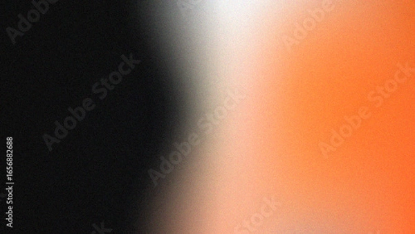 Obraz Vibrant grainy gradient background orange white blue teal blurred noise texture header poster banner landing page backdrop design