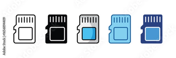 Fototapeta Memory Card  Icon Element For Design