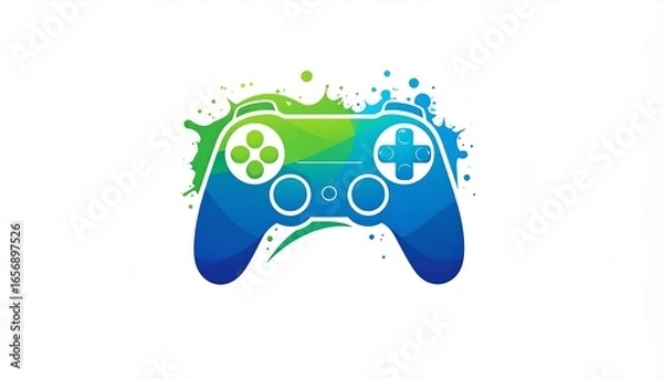 Fototapeta Colorful  controller graphic design.