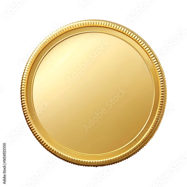 Obraz gold frame on white