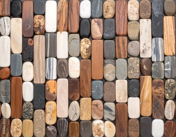 Fototapeta Colorful stone mosaic pattern