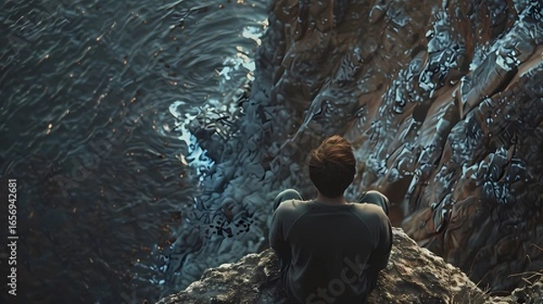 Fototapeta A critical thinking  is governed by profound intelligence, Generative AI illustrations.