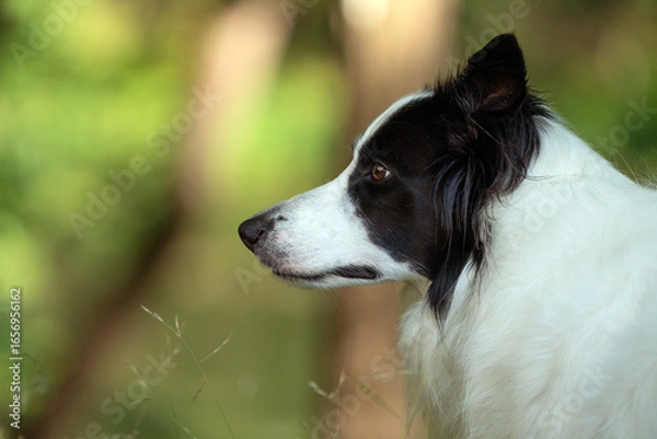 Obraz Border Collie face profile 