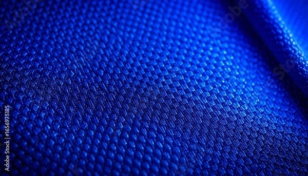Fototapeta Deep blue, textured fabric with a repeating pattern