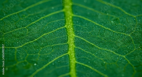 Fototapeta Leaf Vein Macro Texture