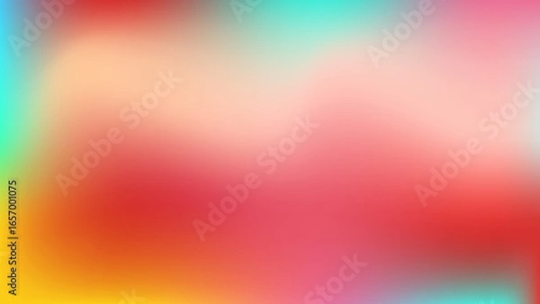 Obraz Gradient mesh neon abstract red yellow vibe