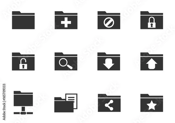 Obraz folder icon set