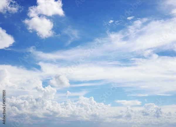 Obraz clouds and sky blue