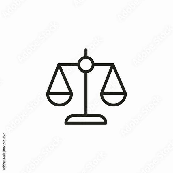 Obraz hanging balance icon sign vector