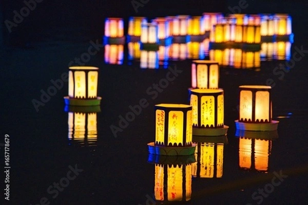 Fototapeta 燈籠流し