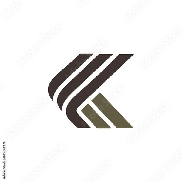 Obraz letter k luxury logo design concept template