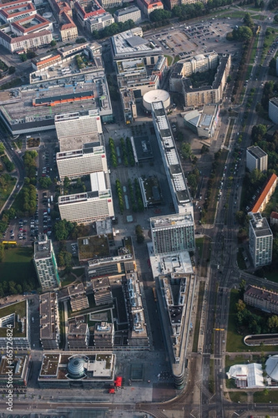 Fototapeta Prager Straße from above