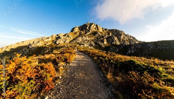 Obraz Mountain path at dawn
