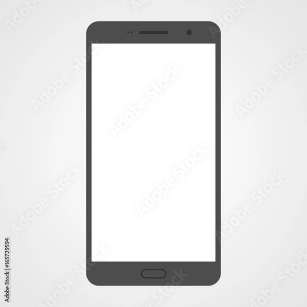 Obraz Modern Smartphone with Blank Screen Isolated