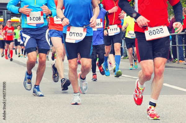 Fototapeta Marathon Läufer