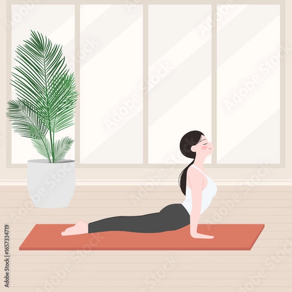 Fototapeta 요가 시간