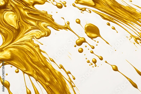 Fototapeta ゴールドフロー・スプラッシュ