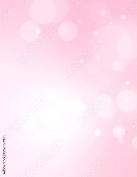 Obraz Soft pink background with blurred, out-of-focus circles