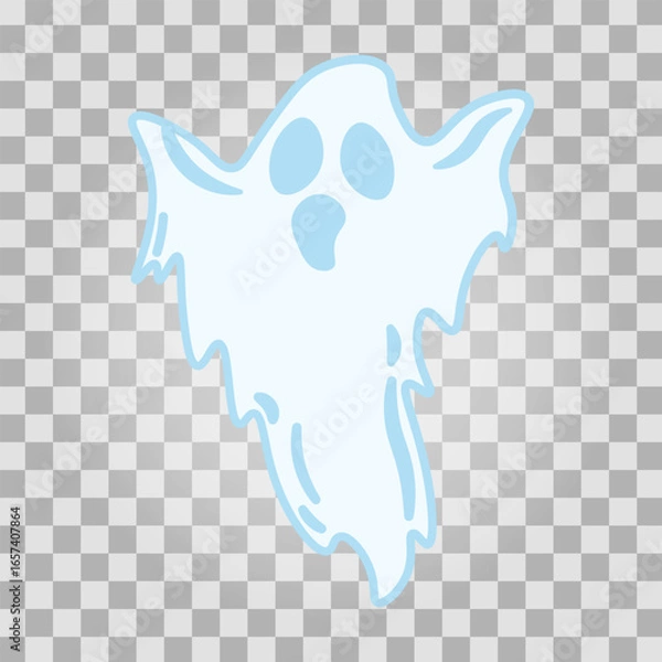 Obraz Vector ghost on transparent background
