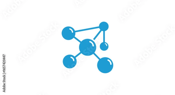 Fototapeta modern network connection logo illustrating collaboration teamwork and global communication for tech startups and businesses