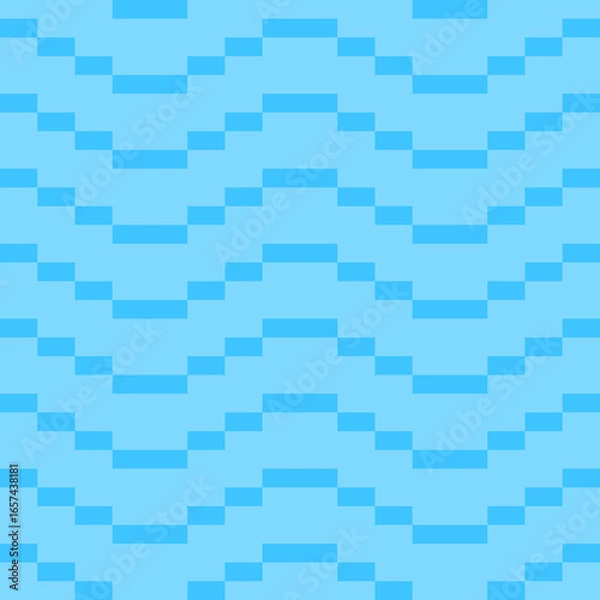 Obraz Pixel 32 bit Water blue mosaic Texture background