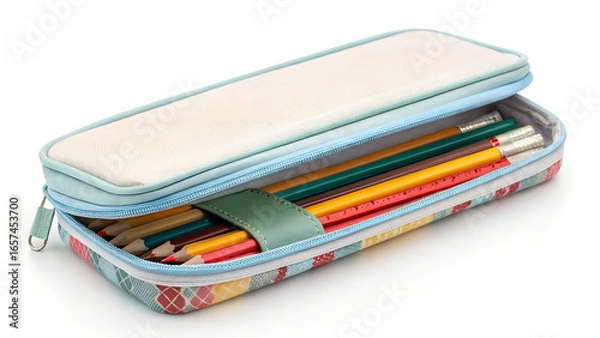 Obraz pencil case with isolated background