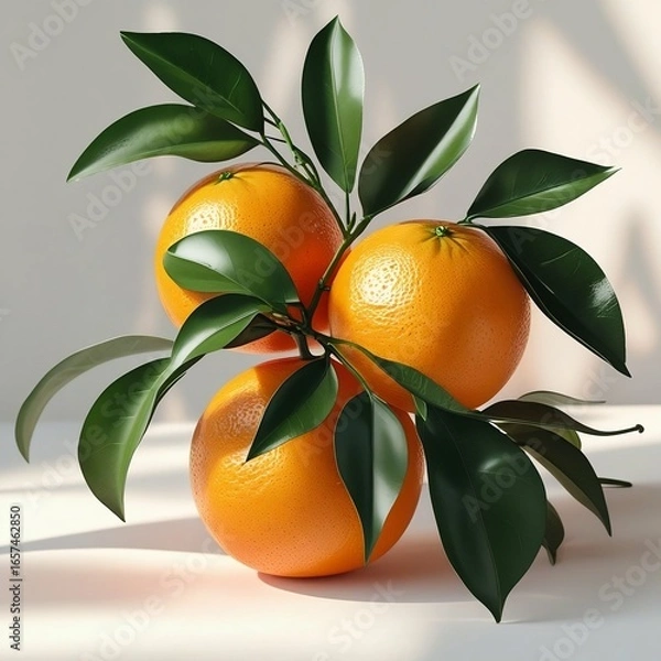 Obraz tangerines on a branch