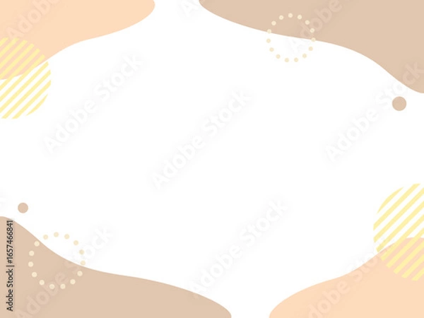 Fototapeta 秋イメージカラーの流体フレーム