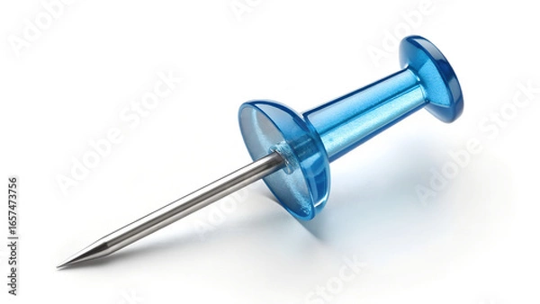 Obraz push pin isolated on white