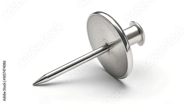 Obraz single-thumb-tack-with-isolated-background